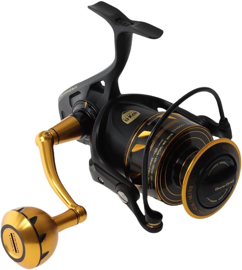 Penn Slammer IV Spinning Reel - 2500 Size, Black Gold - Image 1