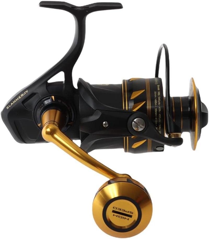 Penn Slammer IV Spinning Reel - 2500 Size, Black Gold - Image 4