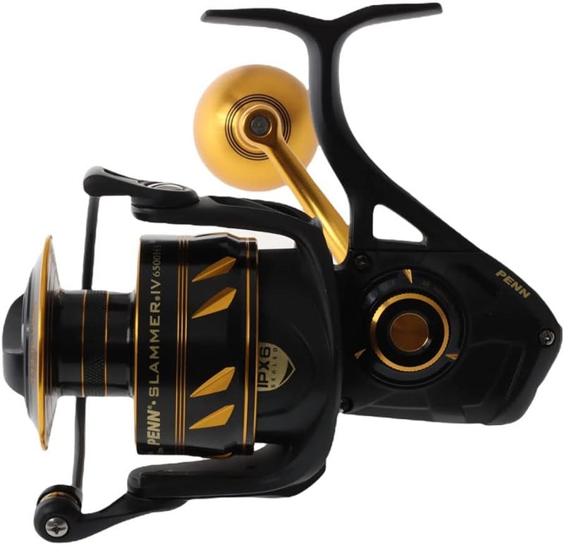 Penn Slammer IV Spinning Reel - 2500 Size, Black Gold - Image 5