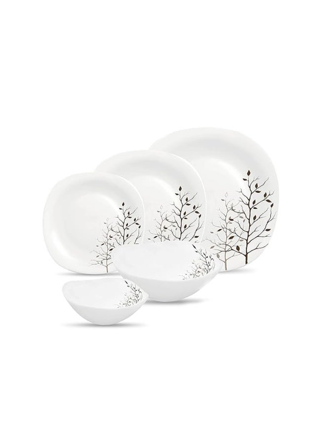 La Opala AUTUMNAL 20 Pcs Dinner Set – Microwave & Dishwasher Safe Plates – Lightweight, BPA-Free & Eco-Friendly Wheat Straw Fibre – Minimalist Dinnerware - Image 3