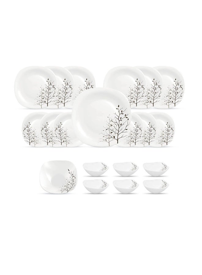 La Opala AUTUMNAL 20 Pcs Dinner Set – Microwave & Dishwasher Safe Plates – Lightweight, BPA-Free & Eco-Friendly Wheat Straw Fibre – Minimalist Dinnerware - Image 1