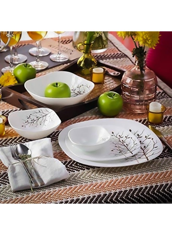 La Opala AUTUMNAL 20 Pcs Dinner Set – Microwave & Dishwasher Safe Plates – Lightweight, BPA-Free & Eco-Friendly Wheat Straw Fibre – Minimalist Dinnerware - Image 4