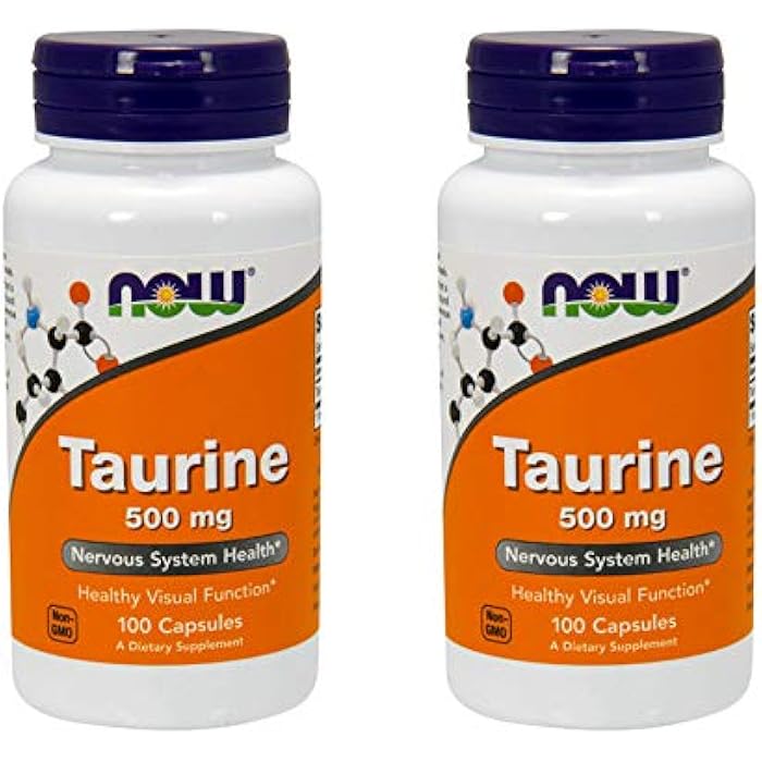 now Taurine 500 mg Caps, 2 pk - Image 1
