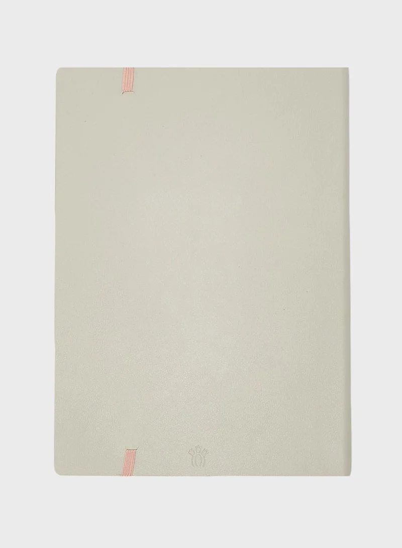 Prickly Pear PU B5 notebook - pewter