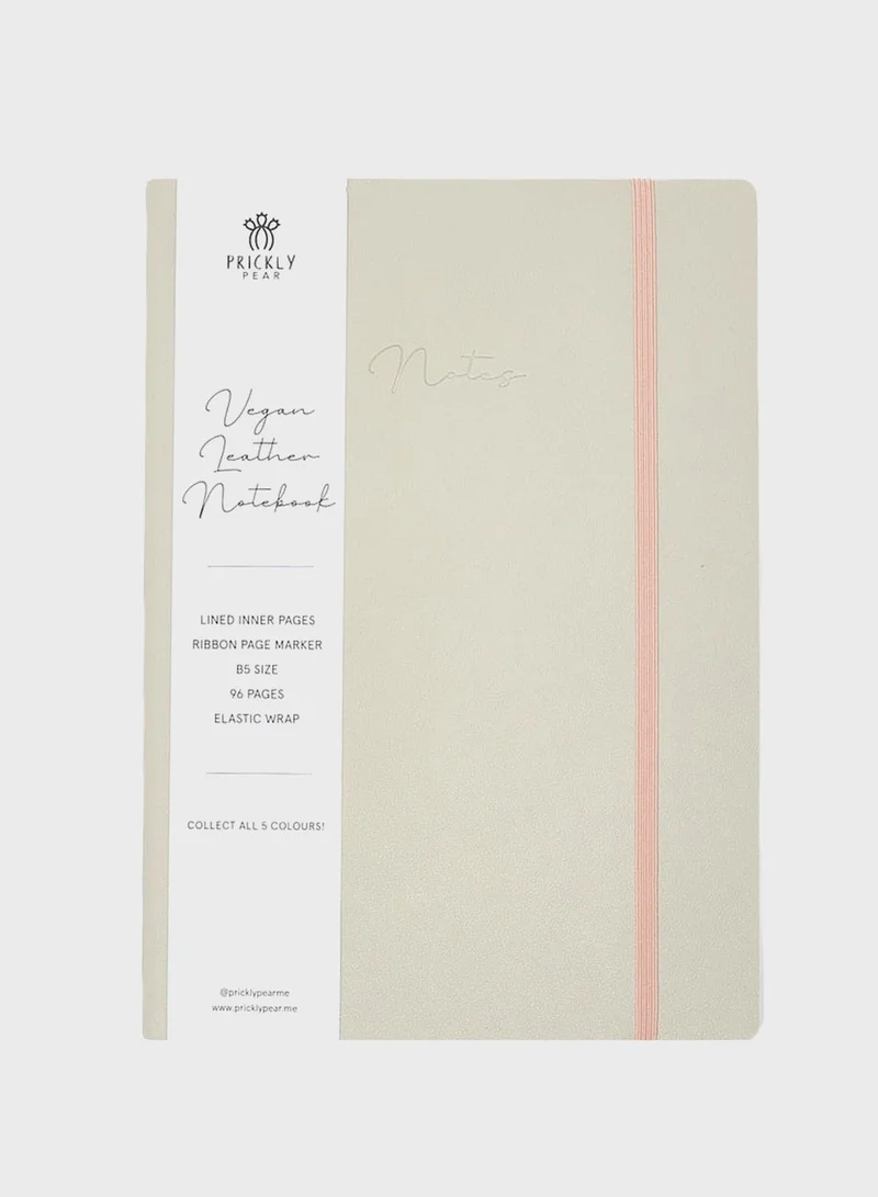 Prickly Pear PU B5 notebook - pewter