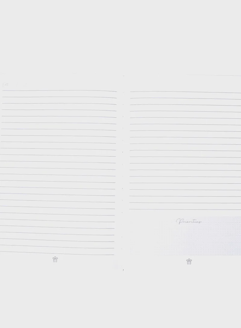 Prickly Pear PU B5 notebook - pewter