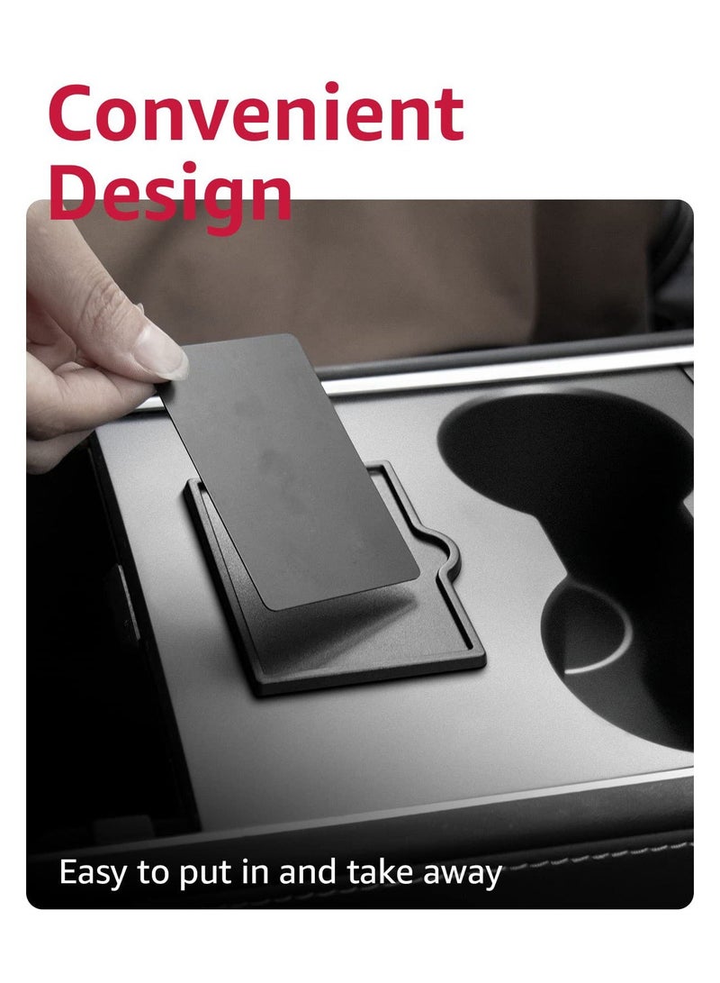 Y&D Key Card Holder, Fit for Tesla Model 3 Y Center Console Holder - Stops The From Sliding 2023 Upgrade, Perfectly 2016-2023 Vehicles  - Image 3