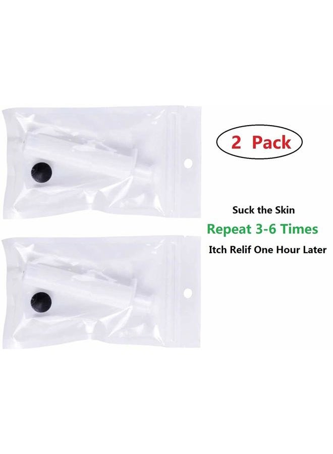 FINEVER 2PK Mosquito Bee Sting Bug Bite Kit Suction Tool Safety Supplies Natural First Aid for Hiking Backpacking Camping - Image 2