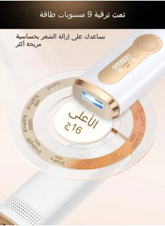 JOOYEE Laser Hair Removal Devices with Cooling System , 3-in-1 At-Home Permanent Hair Removal Device 9 Levels Upgrade 999900 Flashes for Face Armpit Arm Bikini Line Leg Whole Body  - Image 3