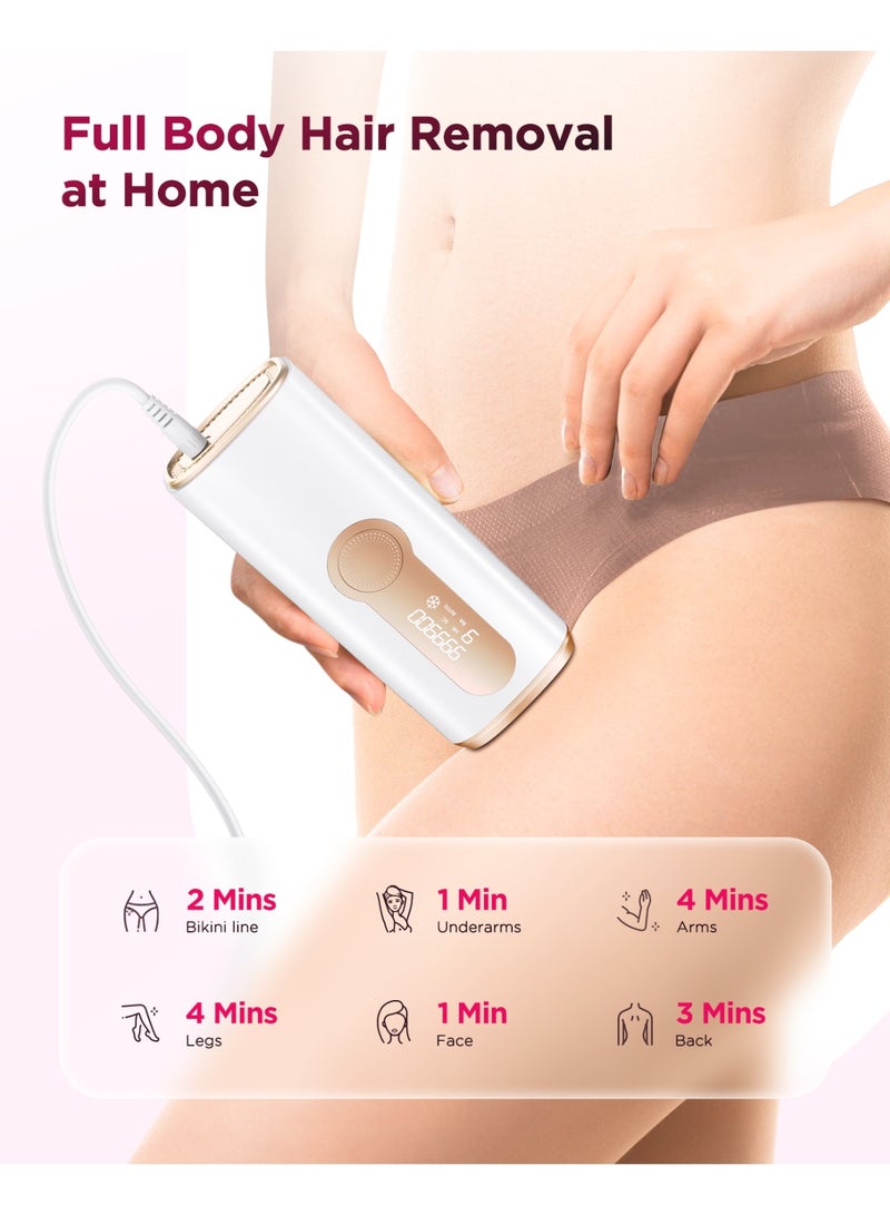 JOOYEE Laser Hair Removal with Ice Cooling Painless IPL hair removal device Armpits Legs Arms Bikini Line Treament Home Use - Image 4