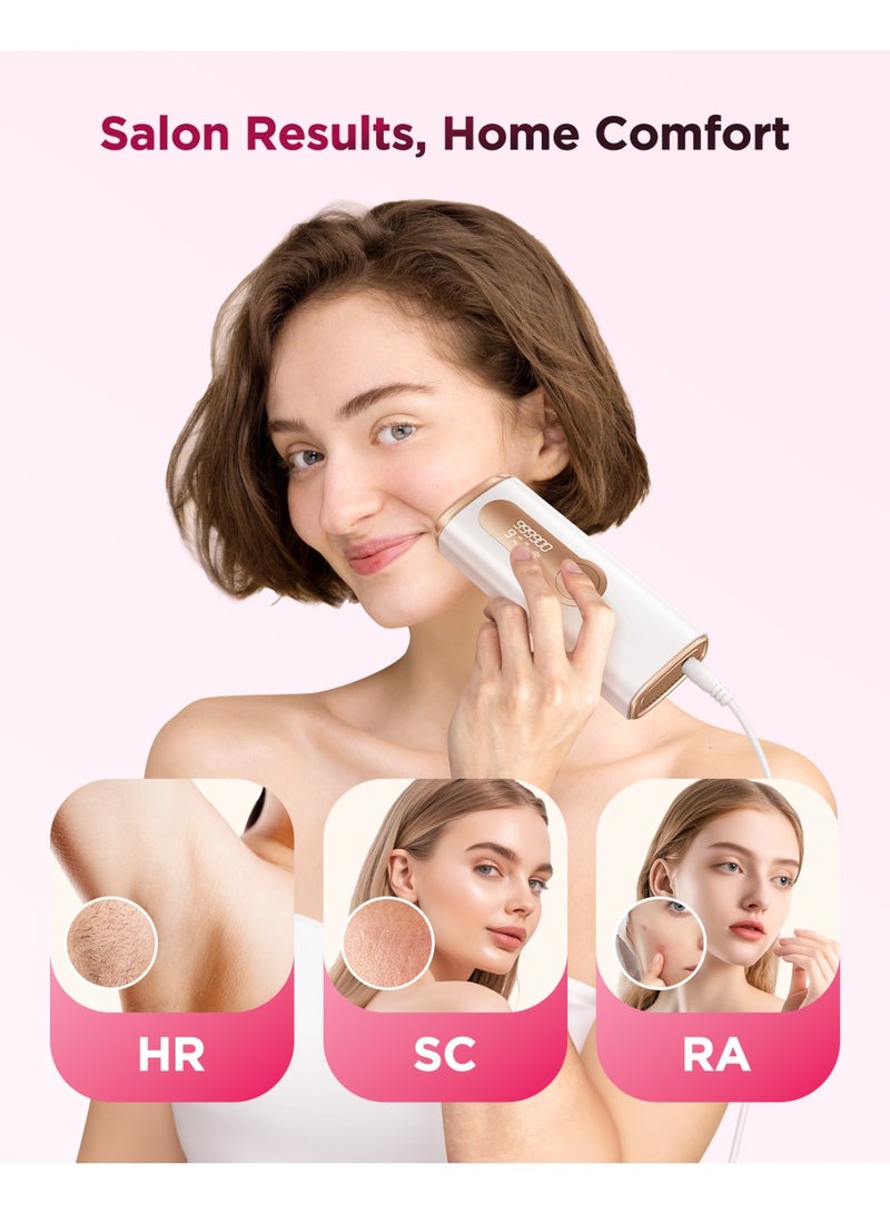 JOOYEE Laser Hair Removal with Ice Cooling Painless IPL hair removal device Armpits Legs Arms Bikini Line Treament Home Use - Image 2