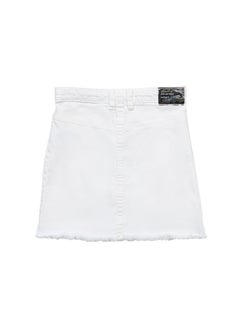 MINOTI Girls White Denim Skirt  - Image 2