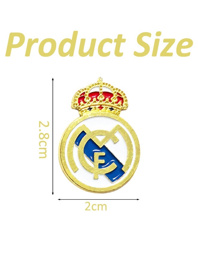 2 Pcs Real Madrid Sticker  Small Size Phone Sticker Metal Material - Image 2