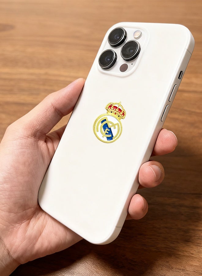 2 Pcs Real Madrid Sticker  Small Size Phone Sticker Metal Material - Image 3