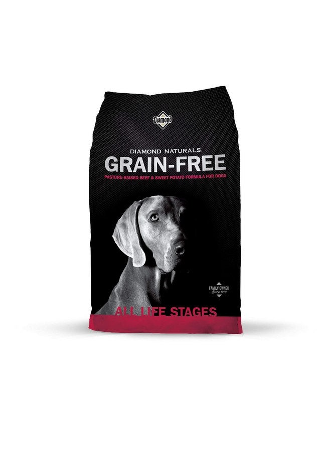 Diamond Naturals Grain Free Real Meat Recipe Premium Dry Dog Food With Real Pasture Raised Beef 5Lb - Image 1