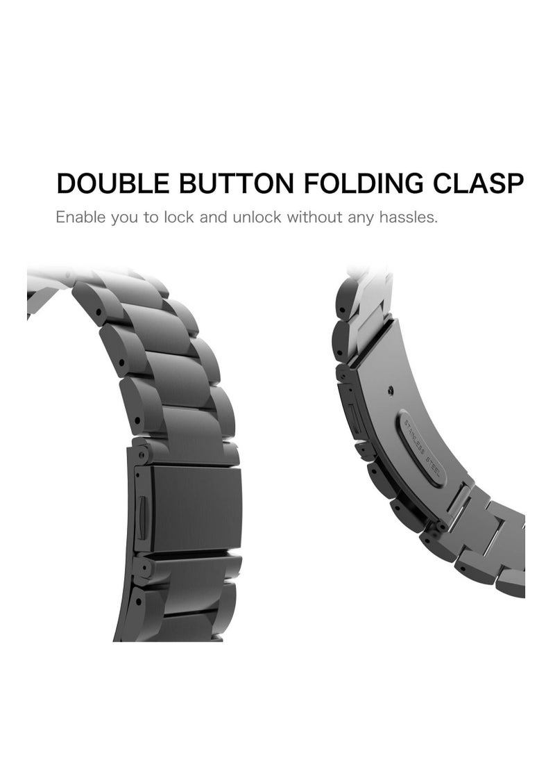 Samsung Galaxy Watch 46mm Stainless Steel Metal Replacement Watch Strap - Image 2