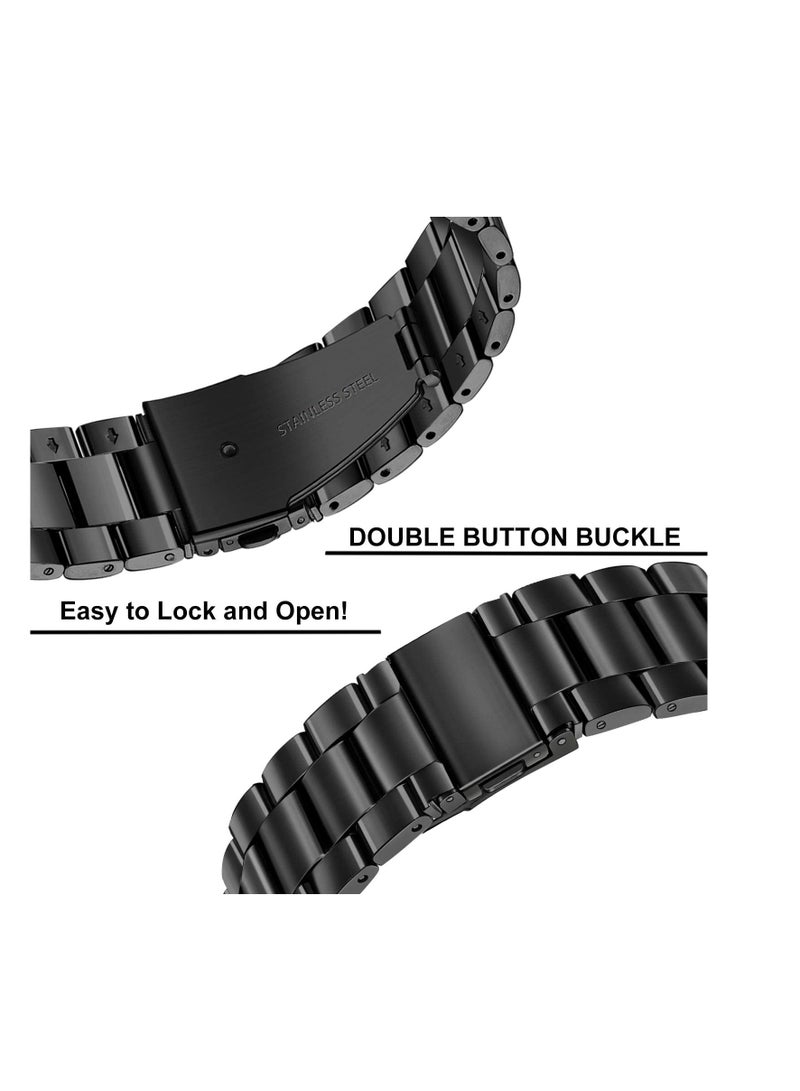 Samsung Galaxy Watch 46mm Stainless Steel Metal Replacement Watch Strap - Image 3