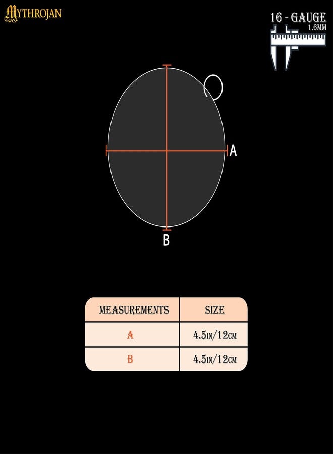 Mythrojan Cast Iron Cleaner 4.5" x 4.5" 316L Stainless Steel Chainmail Scrubber Round For Cast Iron Pan Griddle Skillet Dutch Oven Wok, Pan Pot BBQ Grills - Image 2