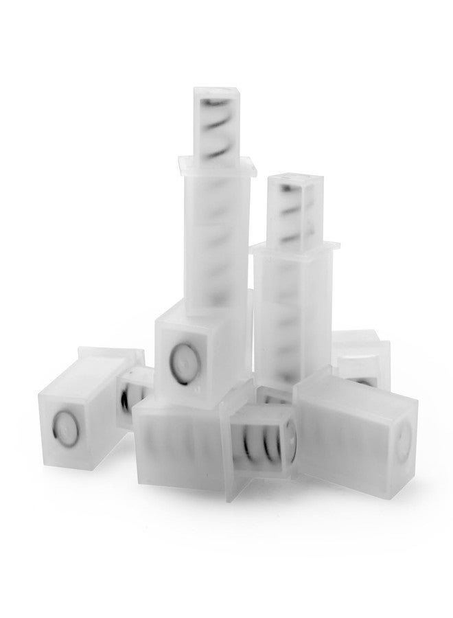 SuperDi 10 Pack Adjustable Spring Replacement Towel Bar End Caps for Springs End Durable Plastic Wall Mount - Image 1