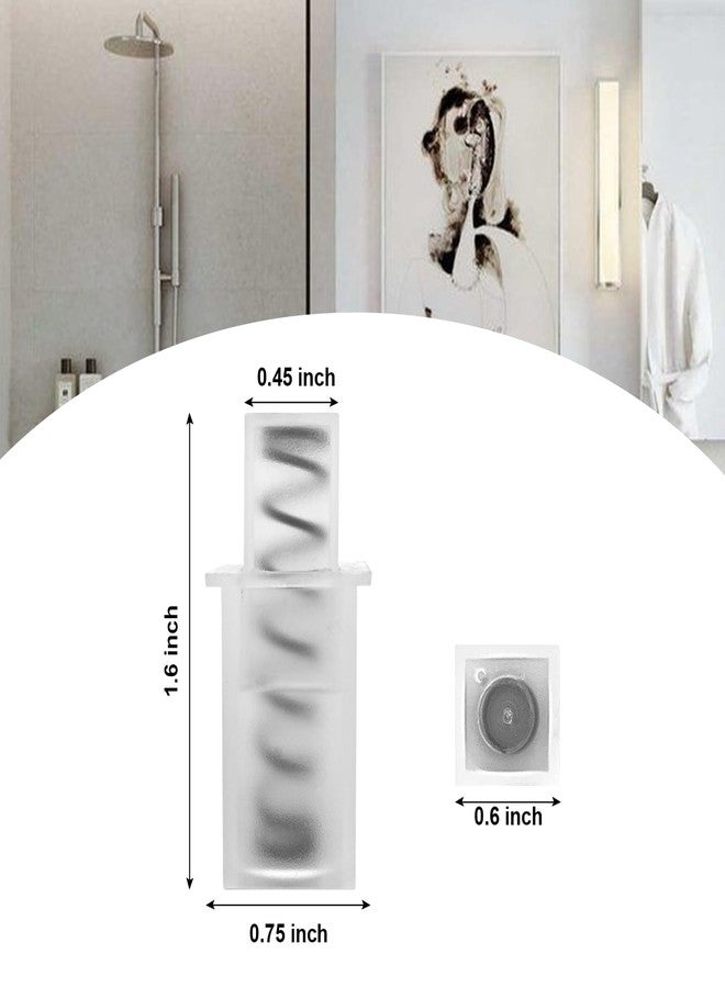 SuperDi 10 Pack Adjustable Spring Replacement Towel Bar End Caps for Springs End Durable Plastic Wall Mount - Image 2