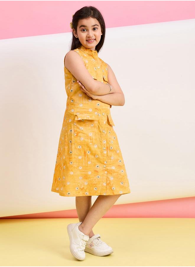 Stylo Bug Floral Printed Collared Shirt Dress with Pockets by Styli  - Image 3