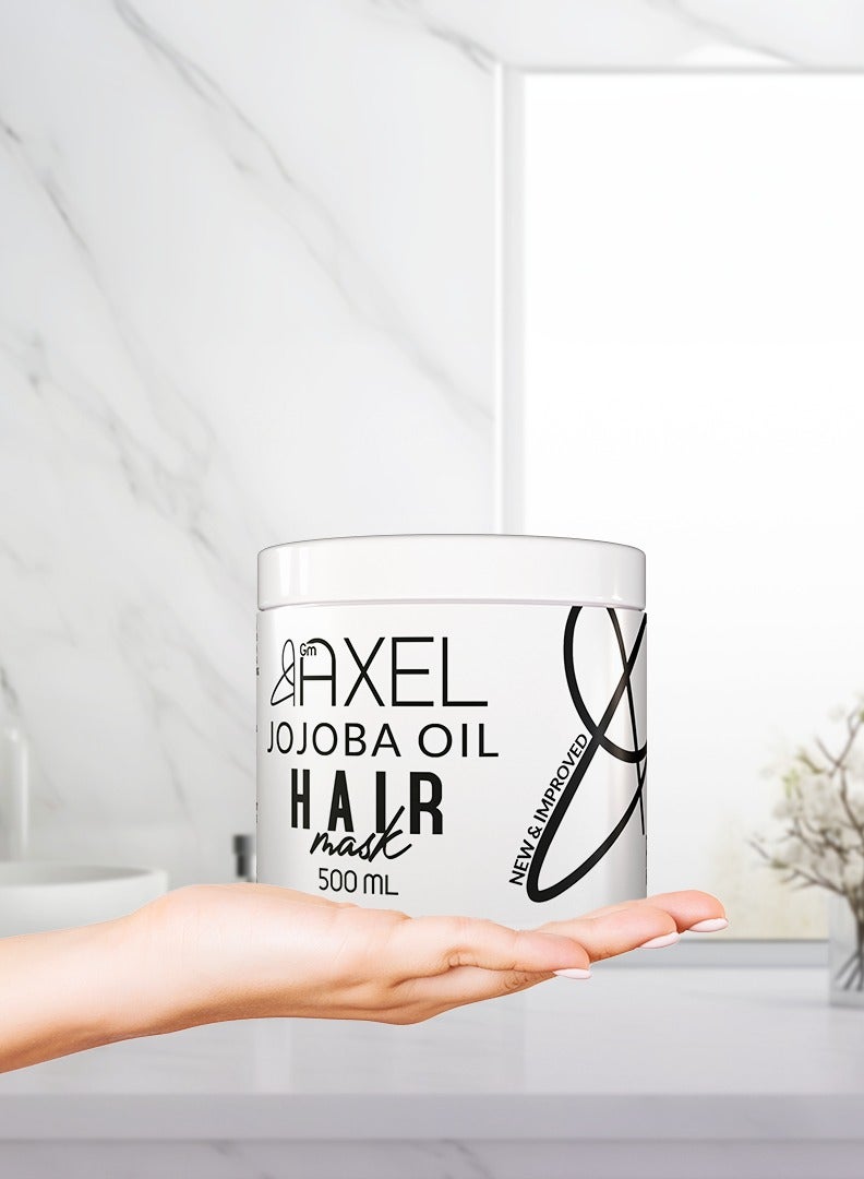 Axel Axel Jojoba Hair Mask 500ml - Heat Damage Repair, Sulfate & Silicone-Free  - Image 5