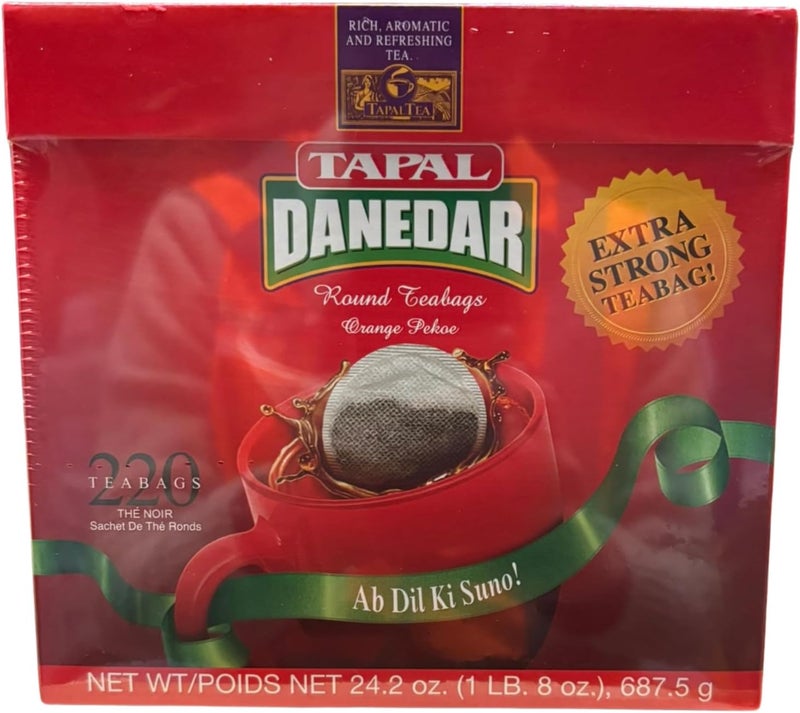 Tapal Danedar Round Tea Bags - 220 Count - Image 1