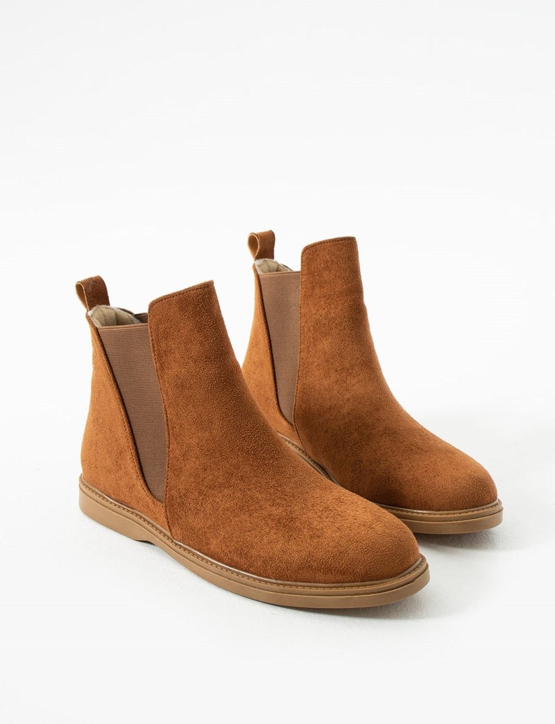 Albishoes Women Warm Lining Non-Slip Sole Suede Comfortable Elastic Easy Wear Casual Women Suede Boots  - Image 5
