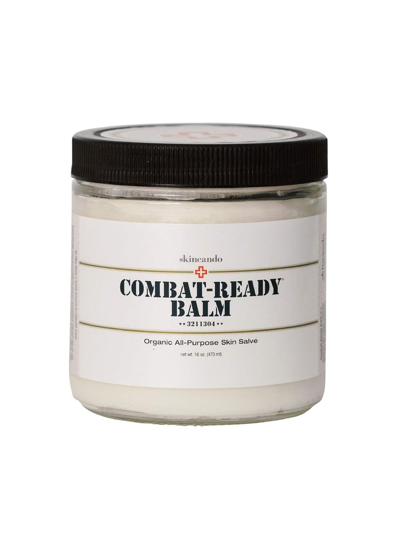 Skincando - Combat Ready Skin Balm 8oz by Skincando  All Natural  Intensive Moisturizer  Skin Cream  Organic ingredients  Apricot Kernel Oil  Grapefruit Seed Extract  Black Spruce  Black tea Moisturizer - Image 1