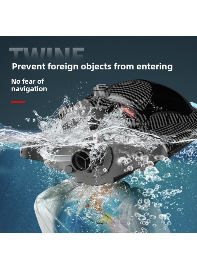 Beauenty Product FY011 S2 Remote Control Boat Remote Control Submarine Electric Speedboat High Speed Rowing Submarine-Color:Double Turbine Remote Control Speedboat (30km/h) - Image 3