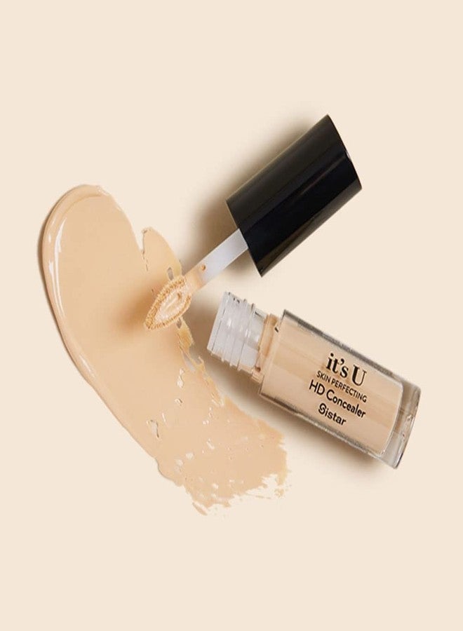 Sistar it's U Skin Perfecting HD Concealer Full Coverage Lightweight Long Lasting Correcting Liquid Contour Cover Masker Makeup 5 ml / 0.17 fl. oz (Brownie) - Image 3