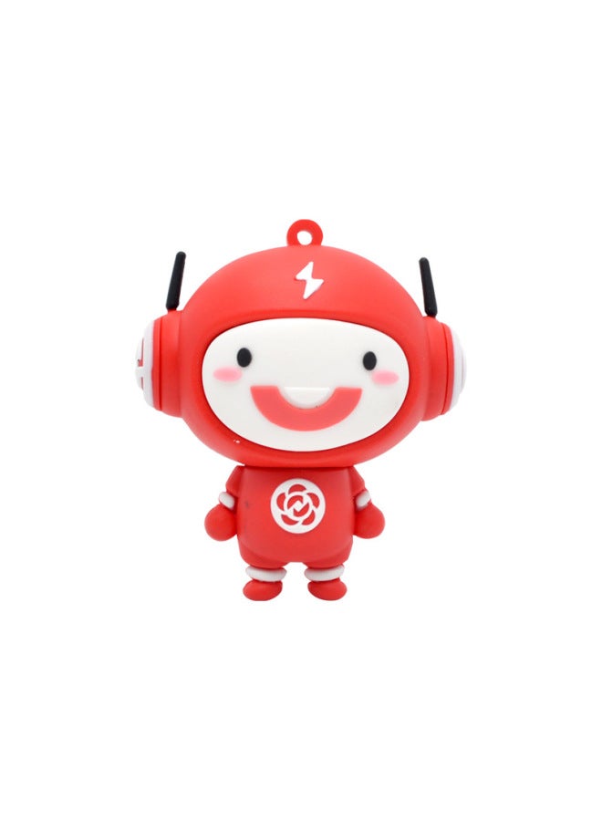 PVC Soft Rubber Cartoon Creative Doll U Disk Custom Shaped U Disk Personalized Cartoon Cute Gift U Disk Custom-Color:White-Capacity:128GB - Image 5