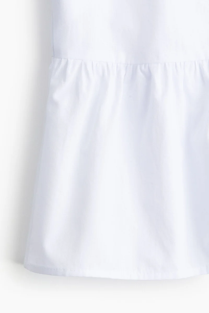 H&M Tie-front poplin blouse