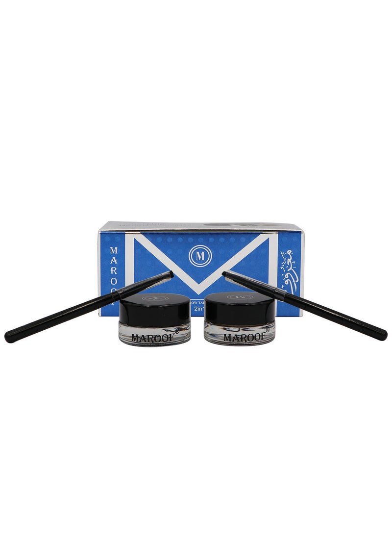 MAROOF جل حواجب MAROOF 02 داكن وشوكولاتة - Image 2