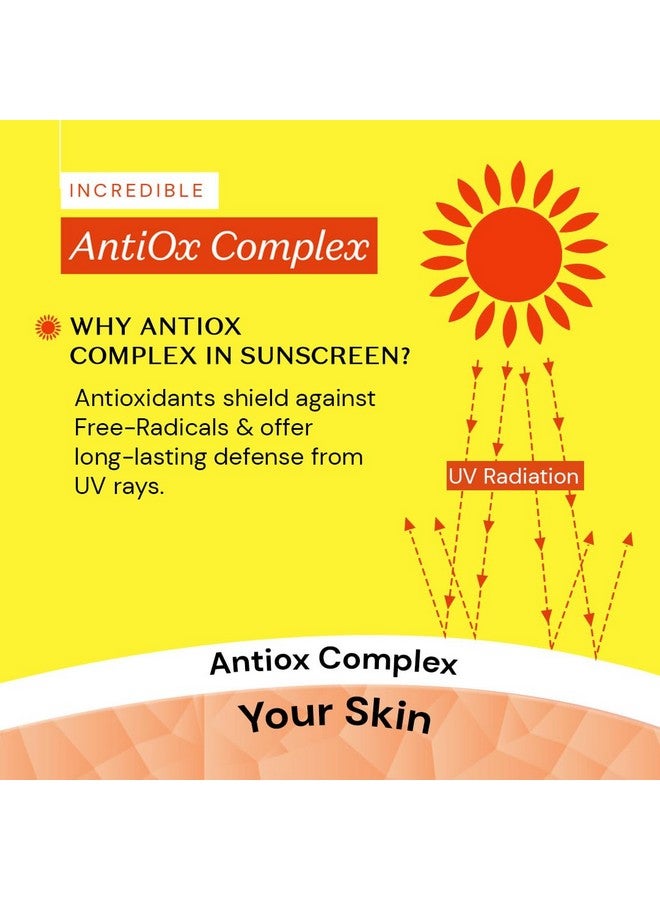 atulya Vitamin C & D’ Panthenol Spf 50, Pa++++ Sunscreen With Antiox Complex Light-Weight Formula | Brightens | Non-Sticky | No White Cast | 80G - Image 4