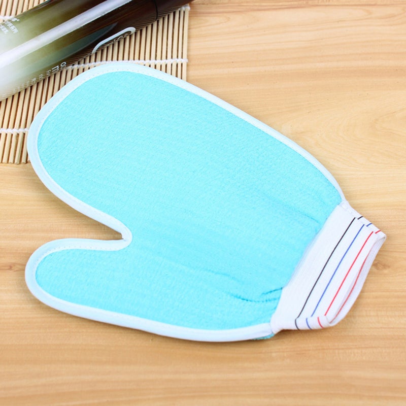 2pcs Bath Exfoliating Glove Thumb Body Scrub Gloves Bath Shower Sauna Scrubber Mitt for Men Women (Random Color) - Image 3