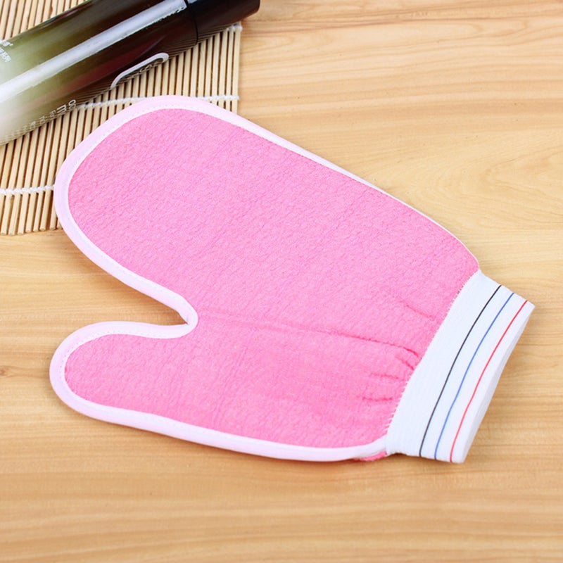 2pcs Bath Exfoliating Glove Thumb Body Scrub Gloves Bath Shower Sauna Scrubber Mitt for Men Women (Random Color) - Image 5