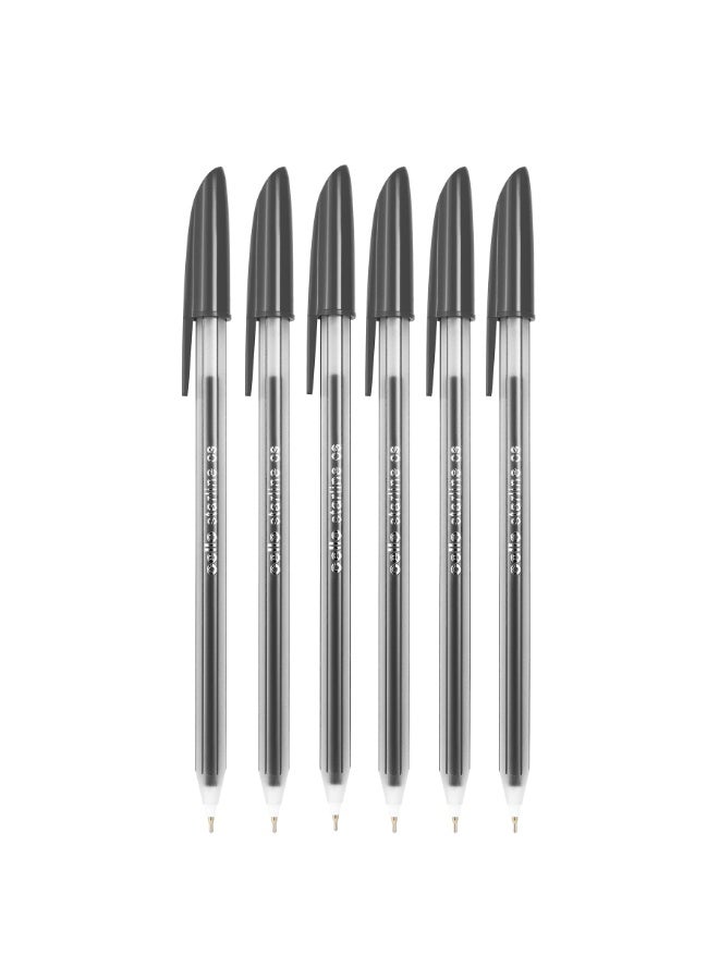 تشيلو 50 قطعة أقلام حبر جاف، تصميم أسطواني مريح لكتابة يومية سلسة بدون تقطع 0.7 ملم، حبر سريع الجفاف ضد البقع، مثالي للطلاب والمكتب والمنزل (أسود) - Image 2