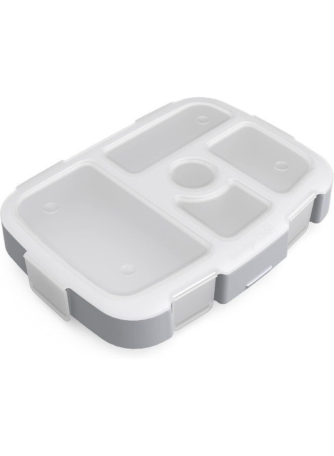 BentgoÂ® Kids Prints Tray with Transparent Cover - Reusable, BPA-Free, 5-Compartment Meal Prep Container with Built-In Portion Control for Healthy Meals At Home & On the Go (Puppy Love) - Image 1