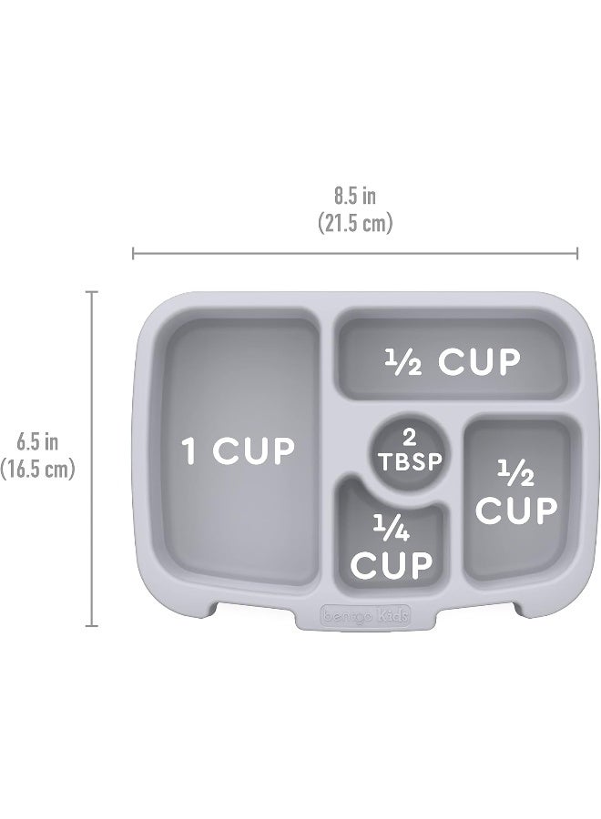 BentgoÂ® Kids Prints Tray with Transparent Cover - Reusable, BPA-Free, 5-Compartment Meal Prep Container with Built-In Portion Control for Healthy Meals At Home & On the Go (Puppy Love) - Image 5