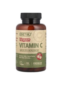 Deva Deva, Vegan Vitamin C, Multi Source, 90 Tablets  - Image 1