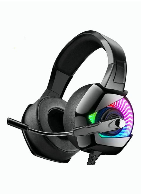 PS4 Gaming Headset with Mic,7.1 Surround Sound & Blue Light,with Noise Canceling for PS4, PC, Mac, weidi gaming