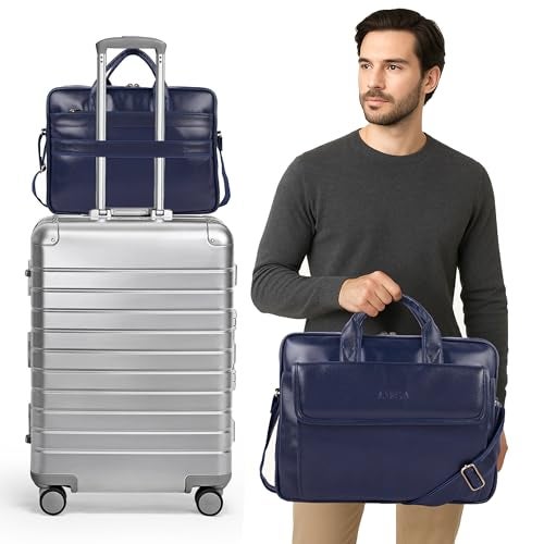 ADISA Laptop Messenger Office Bag Briefcase for Work for Men (LB6052-NAV) - Image 3