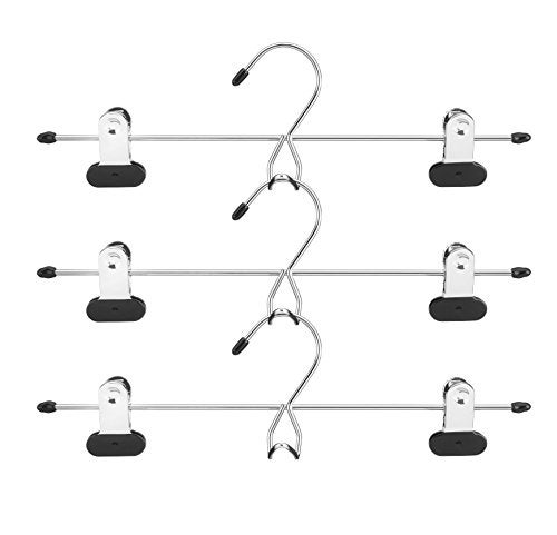 Whitmor Add ChromeBlack Skirt  Slack Hangers - Image 1