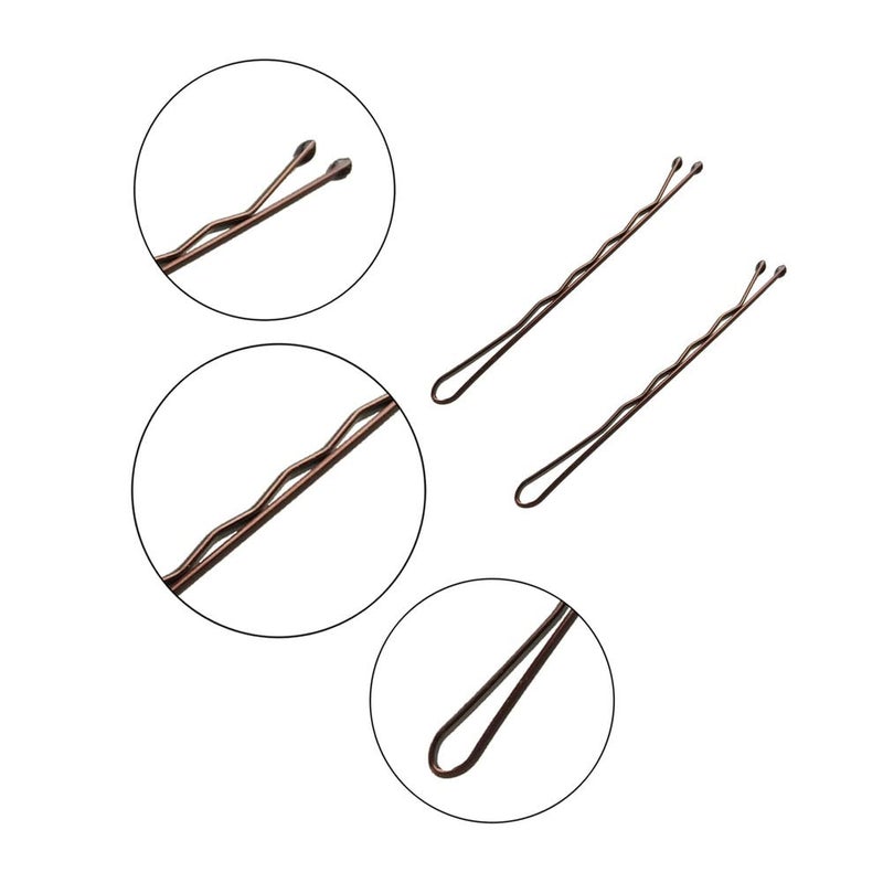 YINGFENG Bobby Pins Brown, 330 Count 2.2 Inch Hair Pins With Cute Box, Premium Bobby Pin For Kids, Girls And Women, Great For All Hair Types - Image 5