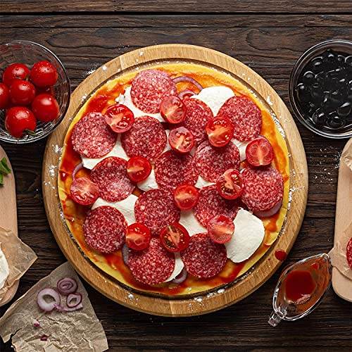 Ad Fresh Round Dish, Plate MDF for Cake, Sweets Fruit Dessert Coffee Dish, Round Dinner Tableware Plates, Tray for Home Decoration - Image 3