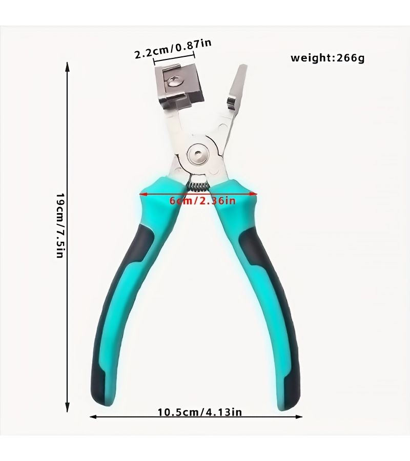 Lake Blue V-Shaped Rubber Strip Scissors 90 Degree Notch Pliers For Sealing Tool - Image 5