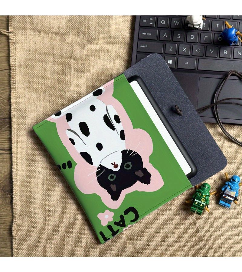 حقيبة تابليت عالمية بتصميم شخصية قطط مصورة، مناسبة لـ Kindle و iPad وأغطية قارئ الكتب الإلكترونية، بألوان متنوعة، متوافقة مع أجهزة القراءة الإلكترونية، حقيبة واقية. - Image 4