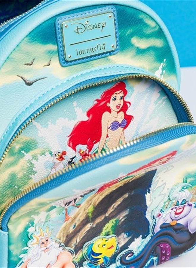 Loungefly Disney The Little Mermaid Ariel Scene Womens Double Strap Shoulder Bag Purse  - Image 5