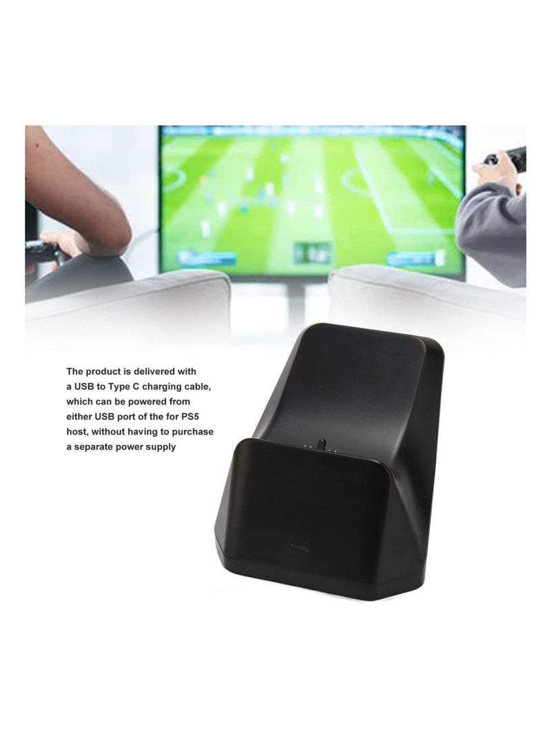 Y&D PS5 Controller Charger, for Charger USB C Charging Dock Station with LED Light Indicator, Dock, Controller, Compact Design, Weighted Base and Secure Docking  - Image 3